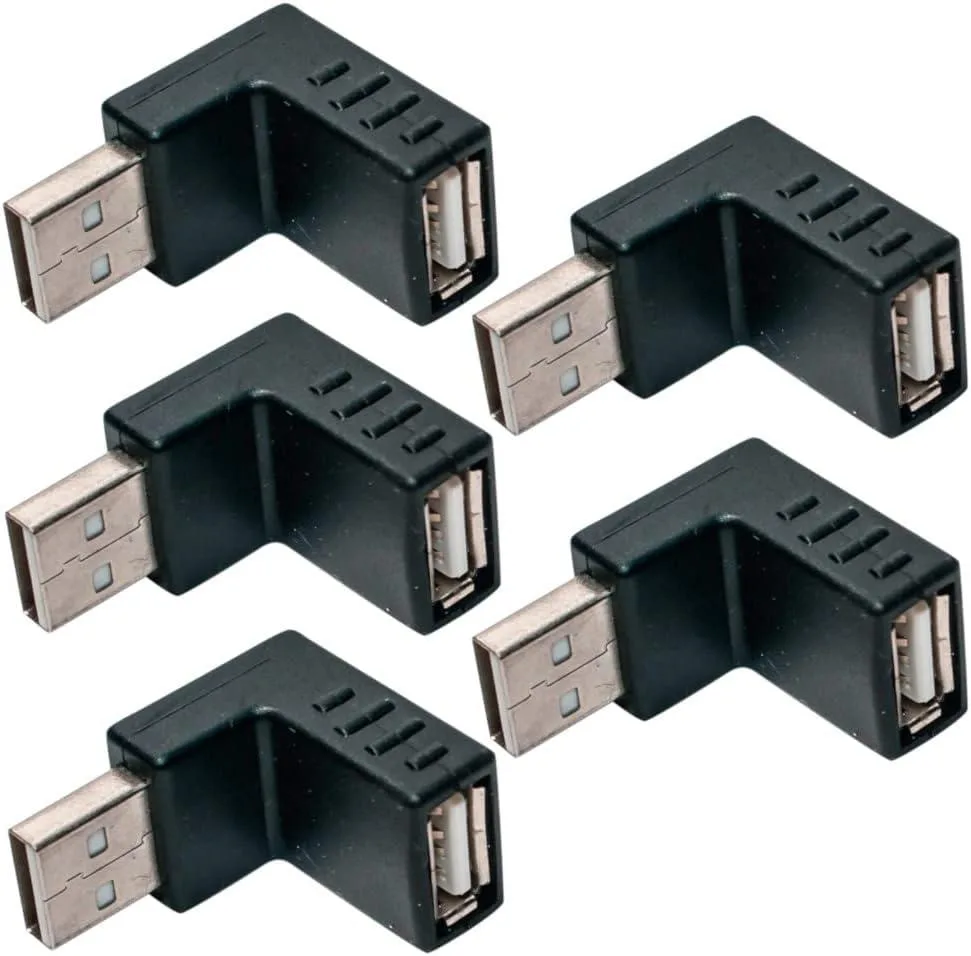 JacobsParts Inc. JacobsParts Inc. UBL-G USB 2.0 Right Angle Adapter 5 Pack — product photo