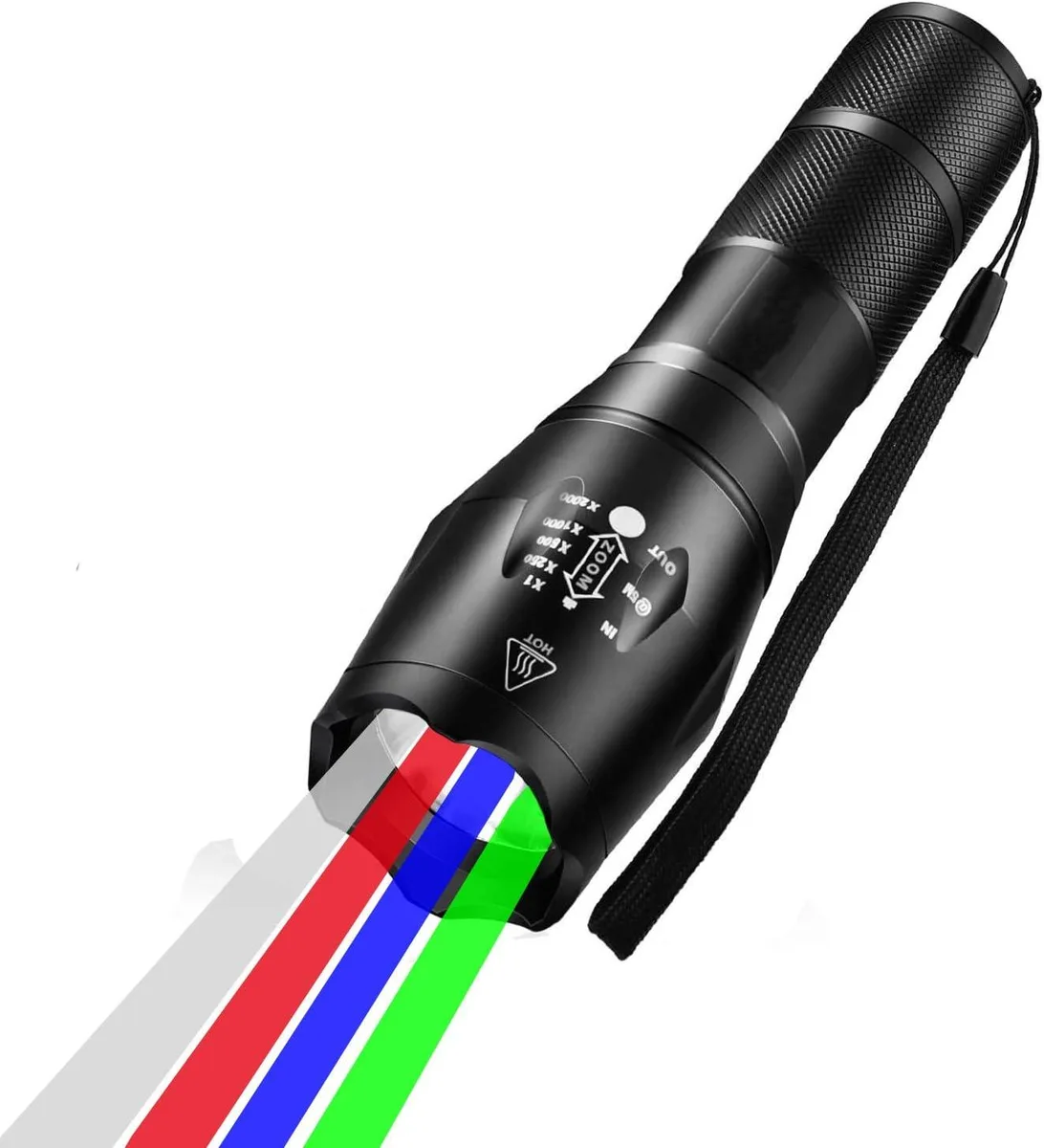 lelisten lelisten 300 Lumen WRGB Zoomable Flashlight — product photo