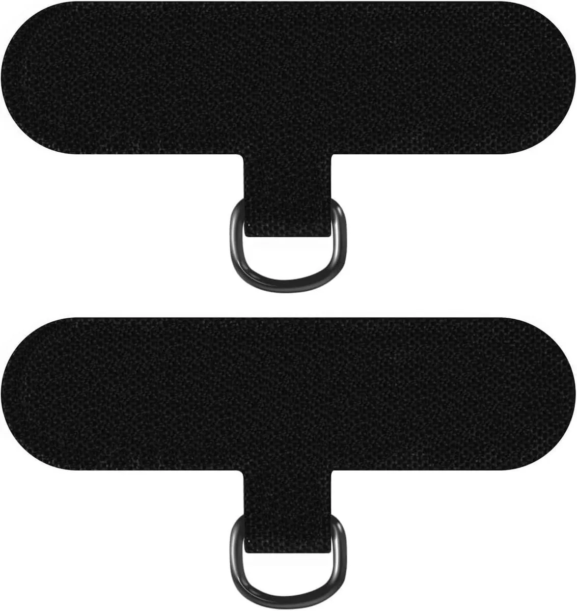 MCHOSE MCHOSE 2 PCS Phone Lanyard Clip Metal Ring Nylon Black — product photo