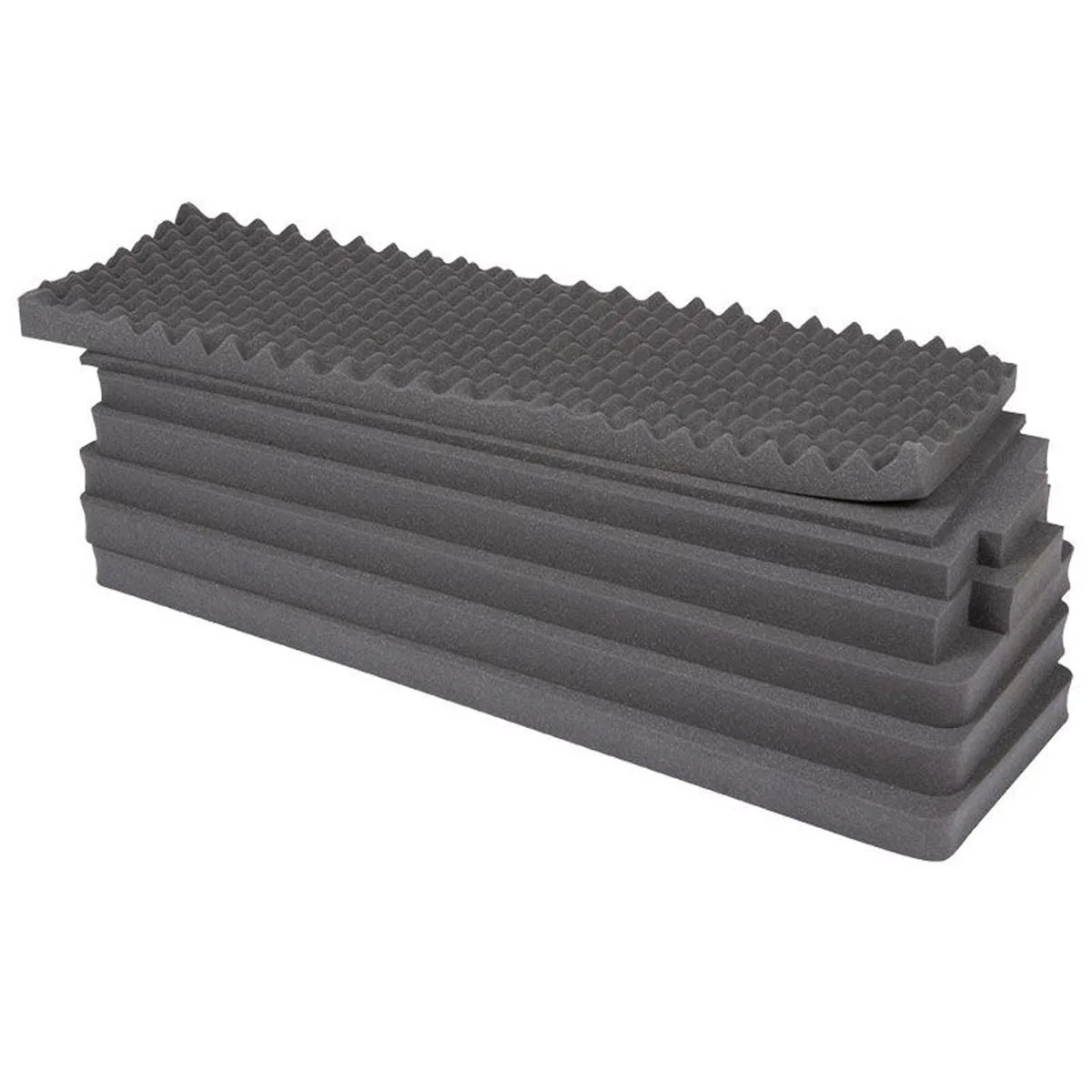 Black layered foam set shaped for iSeries 4213-12 case interior