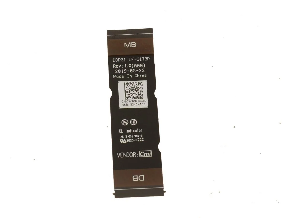 DELL DELL XPS 13 7390 9310 2-in-1 Keyboard Junction Cable 5Y4C0 — product photo