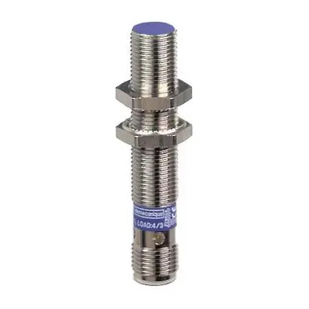 Cylindrical nickel-plated brass inductive sensor 12 mm shielded 41 mm length 3-pin connector