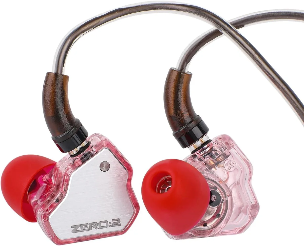 YINGHUA YINGHUA 7Hz x Crinacle Zero:2 10mm Dynamic Driver IEM Wired Headset Pink Without MIC — product photo