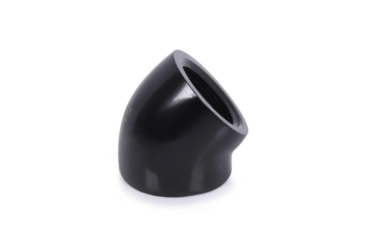Alphacool Alphacool Eiszapfen 45° G1/4 Female-Female Adaptor Black Brass 17592 — product photo