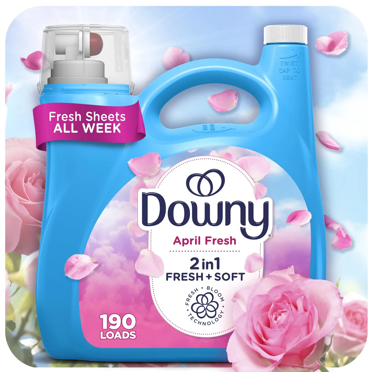Downy Downy April Fresh Liquid Fabric Softener 140 fl oz 190 Loads — product photo