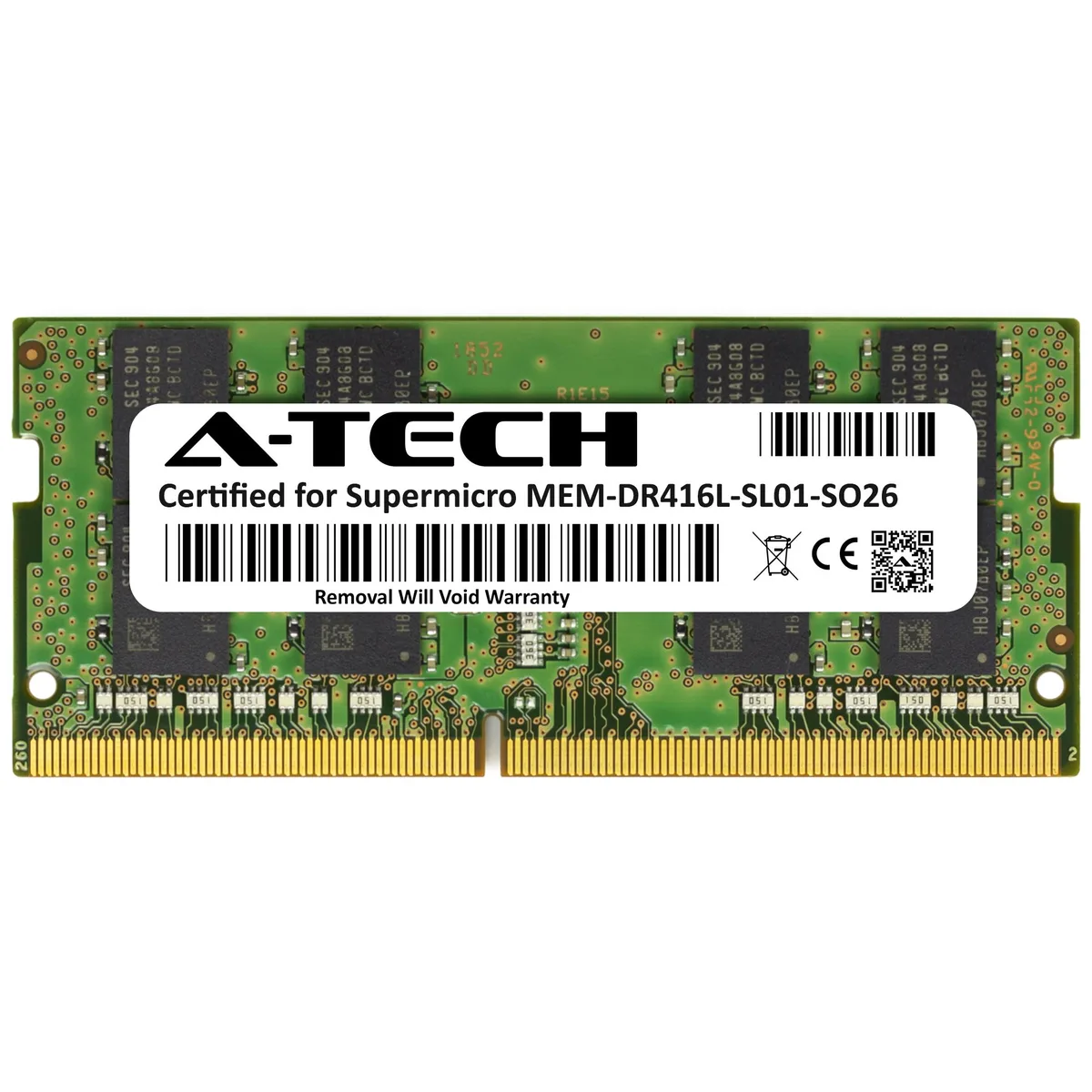 A-Tech A-Tech 16GB DDR4 2666MHz CL19 2Rx8 SODIMM Laptop RAM — product photo