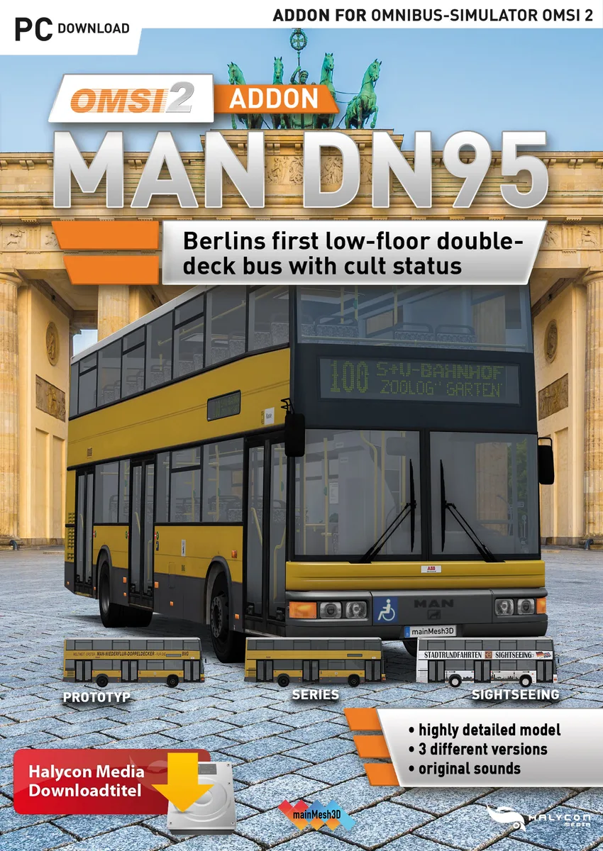 Aerosoft GmbH Aerosoft GmbH 62550 OMSI 2 Add-On MAN DN95 downloadable game — product photo