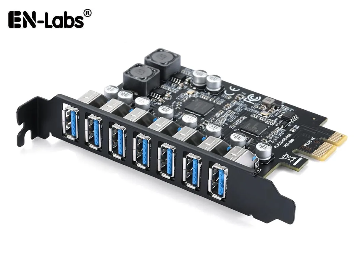 EN-Labs EN-Labs PCIe x1 to 7 Ports USB 3.0 Expansion Card — product photo