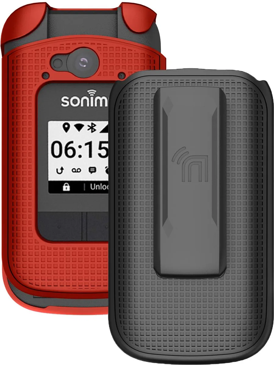 Nakedcellphone Nakedcellphone XP3900 Red Hard Case &amp; Belt Clip Holster Combo — product photo