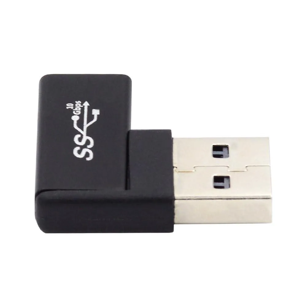 Fervit Fervit USB-C Female to USB 3.0 Male Adapter 90° Right Angle 10Gbps — product photo