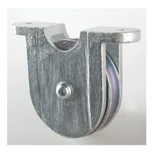 Steel cheek block with single grooved sheave for 3/8 inch wire rope