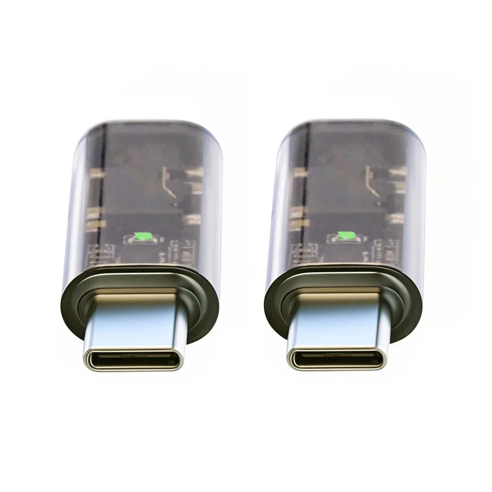 LORDWORLD LORDWORLD USB-C to Dual 3.5mm Audio Adapter 16bit 48kHz Transparent — product photo