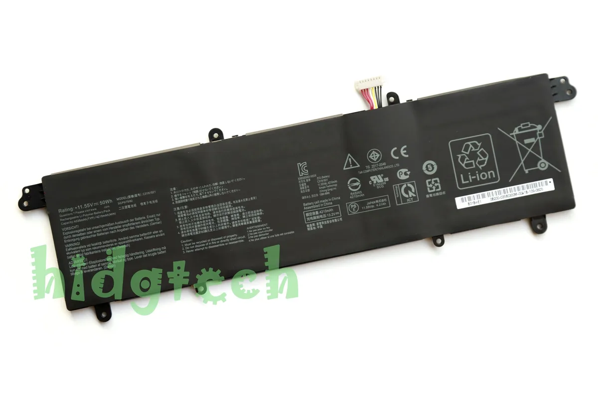 Beisite Beisite C31N1821 11.55V 50Wh laptop battery for Asus ZenBook S13 UX392 — product photo