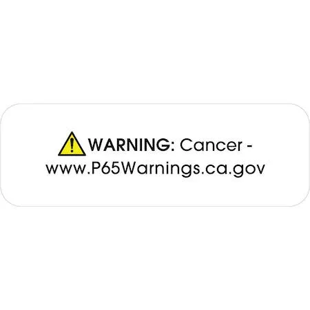 Tape Logic Tape Logic DL4500 Prop 65 Warning Labels 1.5 x .5 White PK500 — product photo