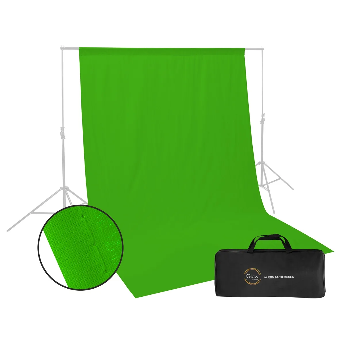 Glow Edge Glow Edge Muslin Background 6 x 9 ft Chroma Green — product photo