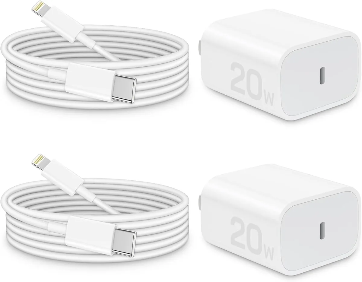 KINGARD KINGARD 20W USB-C Charger Kit 2-Pack 6ft MFi Cable — product photo