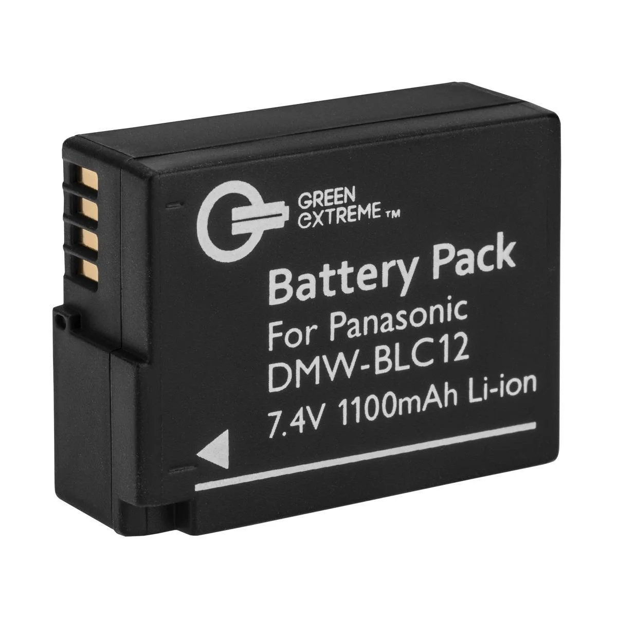 Green Extreme Battery Green Extreme Battery DMW-BLC12 7.4V 1100mAh camera accessory — product photo