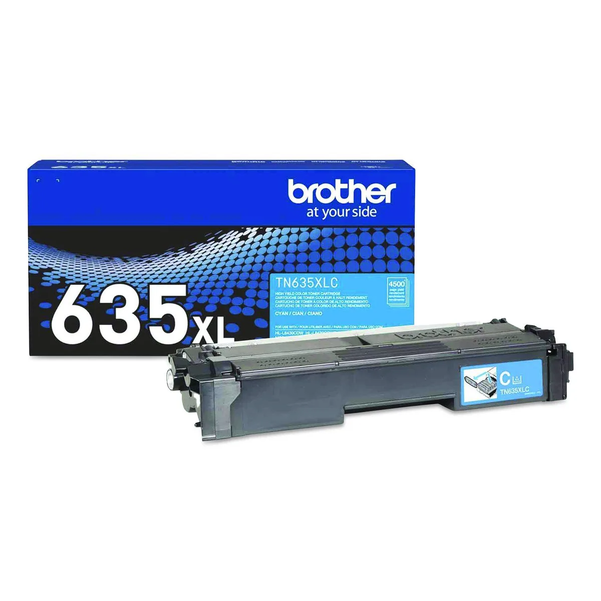 Brother Brother TN635XLC High Yield Cyan Toner Cartridge, 1 Pack — product photo