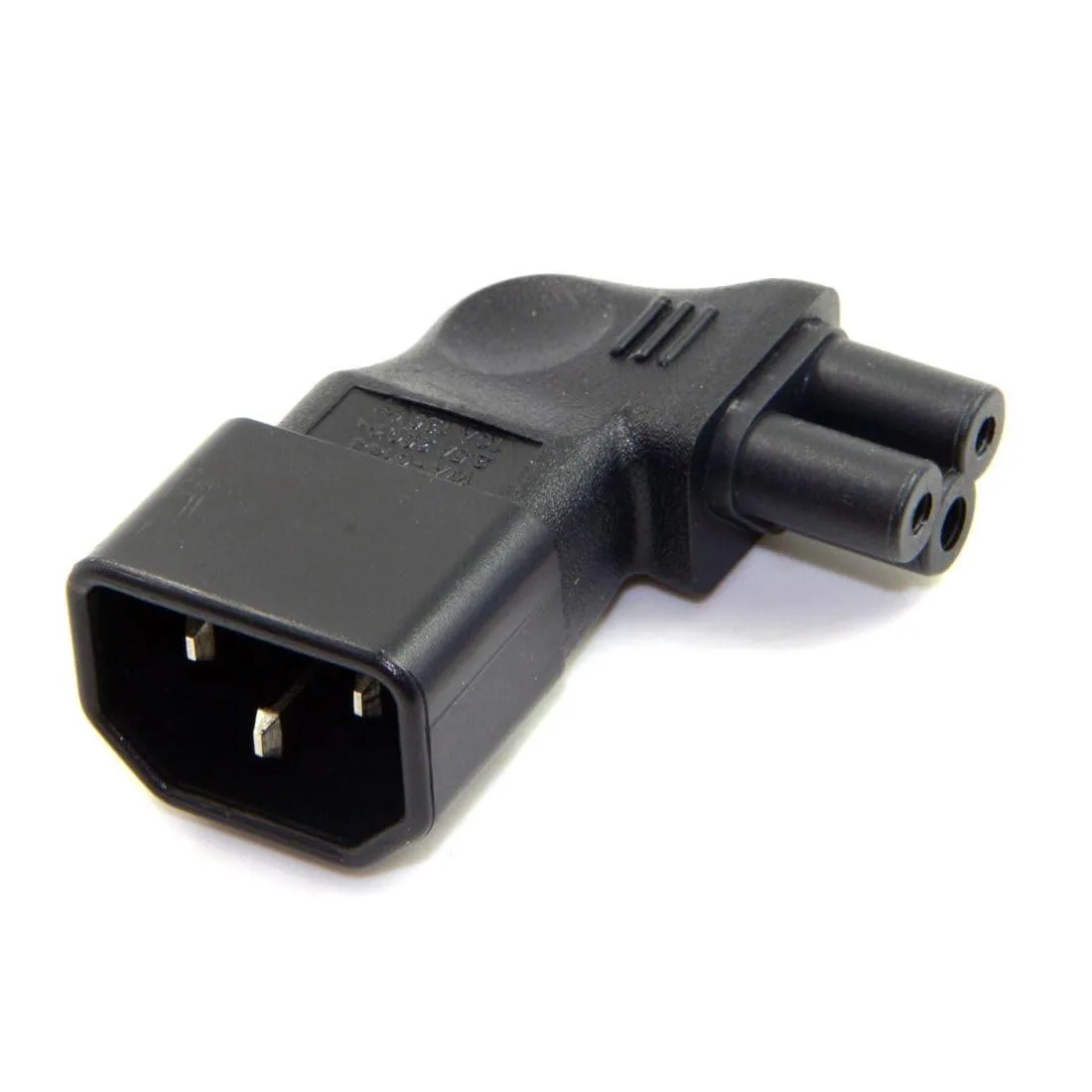 LORDWORLD LORDWORLD IEC 320 C14 to C5 90 Degree Angled Adapter — product photo
