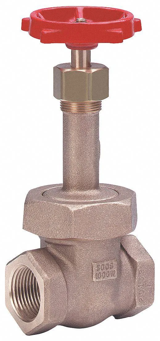 Bronze gate valve with rising stem and wheel handle