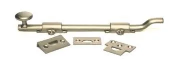 Deltana Enterprises Deltana Enterprises FPG1015 10" Heavy Duty Offset Surface Bolt Satin Nickel — product photo