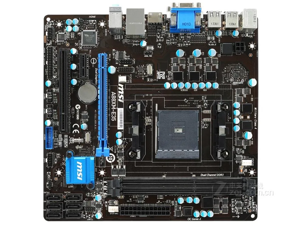 MSI MSI A88XM-E35 AMD A88X motherboard Socket FM2/FM2+ DDR3 32GB Micro ATX — product photo