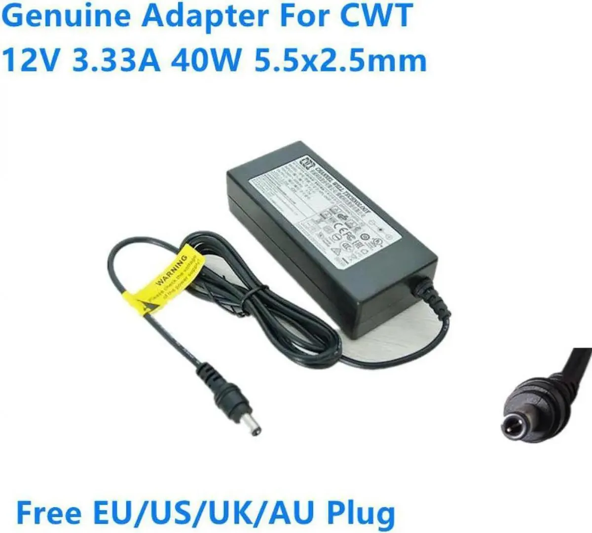 Vszerda Vszerda KPL-040F-VI 12V 3.33A 40W 5.5x2.5mm power adapter — product photo