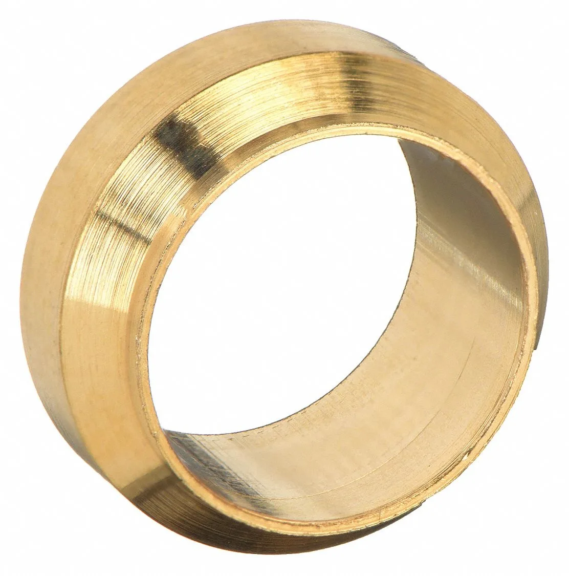 Fifty brass compression sleeves, 10 mm metric size