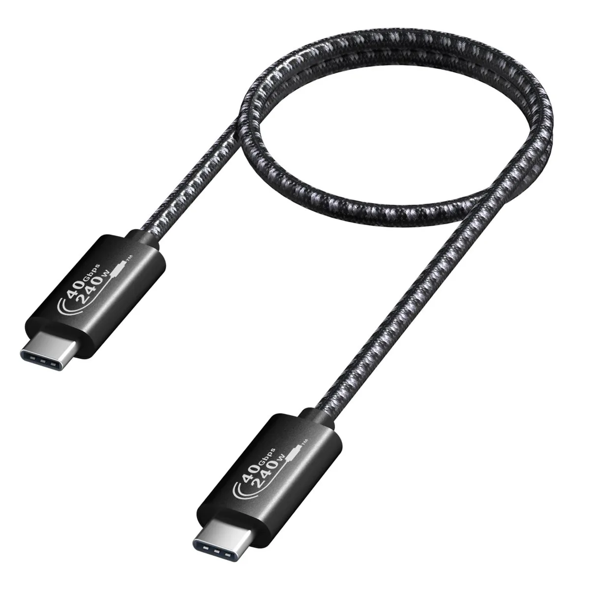 ESTONE ESTONE PQ006 USB4 240W 40Gbps 8K USB C cable 5ft — product photo