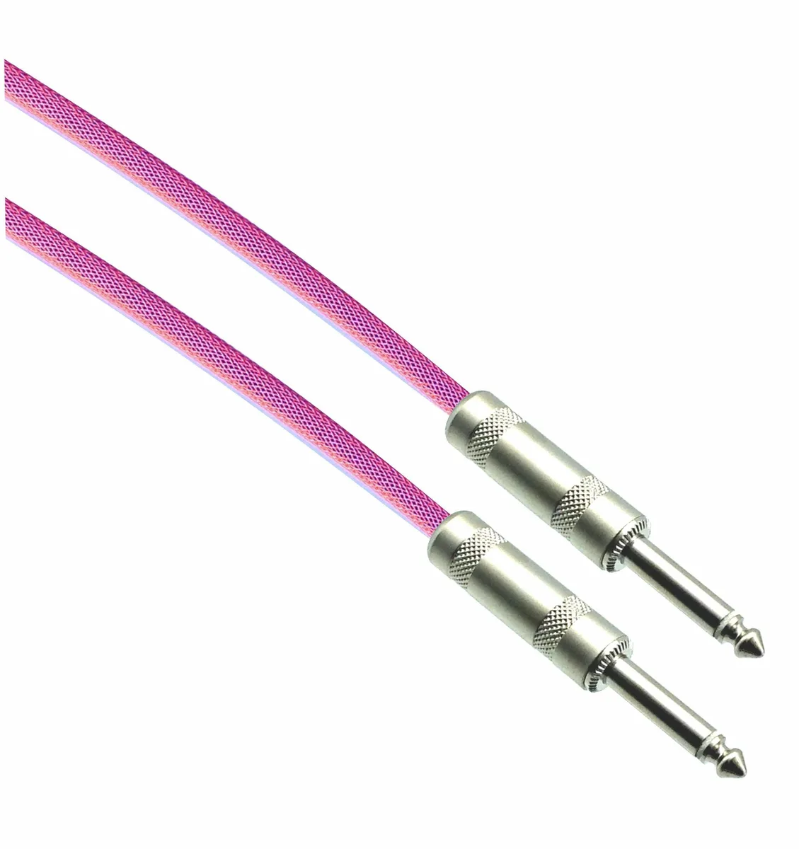 North American Herb &amp; Spice North American Herb &amp; Spice NEON PINK Designer Series Guitar Cable 1/4" Straight to Straight 24 awg — product photo