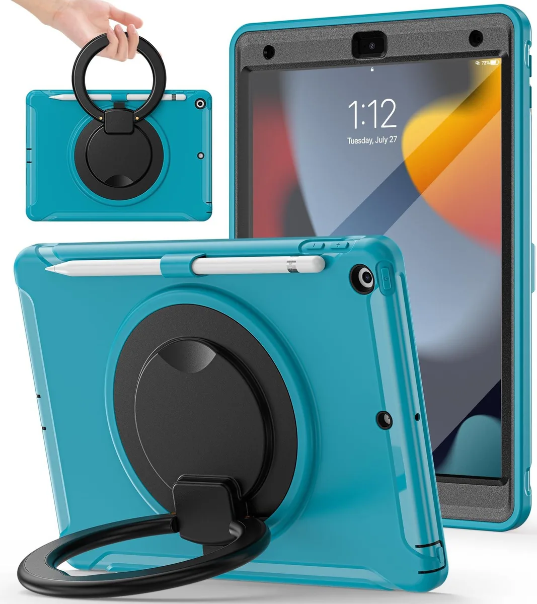 KW-Commerce KW-Commerce iPad 7th/8th/9th Gen 10.2" 2 in 1 Accessory Light Blue — product photo