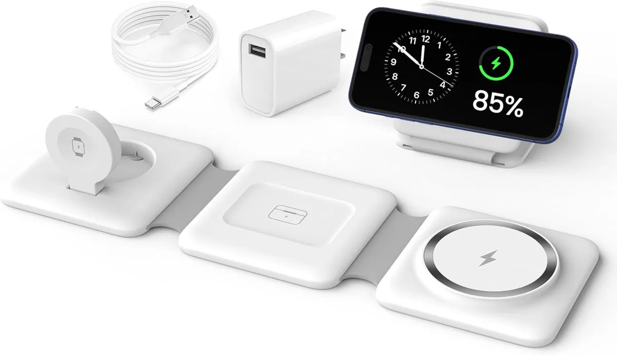 Luisport Luisport 3-in-1 Foldable Magnetic Wireless Charger Dock 18W — product photo