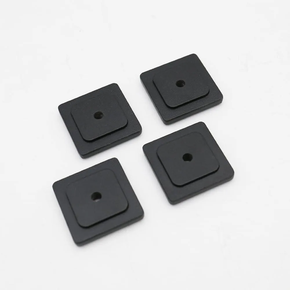 FLEANE FLEANE MOLLE Mounting Bracket Base 4-Pack Matte Black Steel 1.18 x 1.1 x .32 — product photo