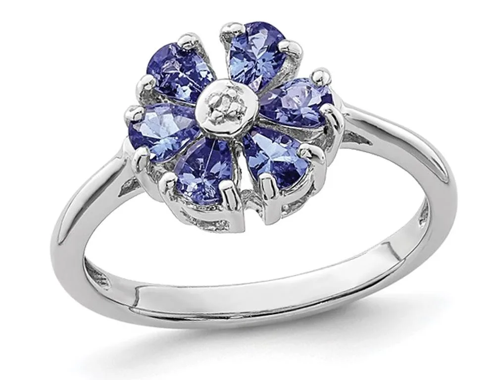 Gem &amp; Harmony Gem &amp; Harmony Tanzanite Ring 0.8 ctw Sterling Silver 925 — product photo