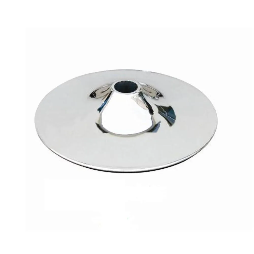 Chrome adjustable barstool base, 15.2 inch diameter