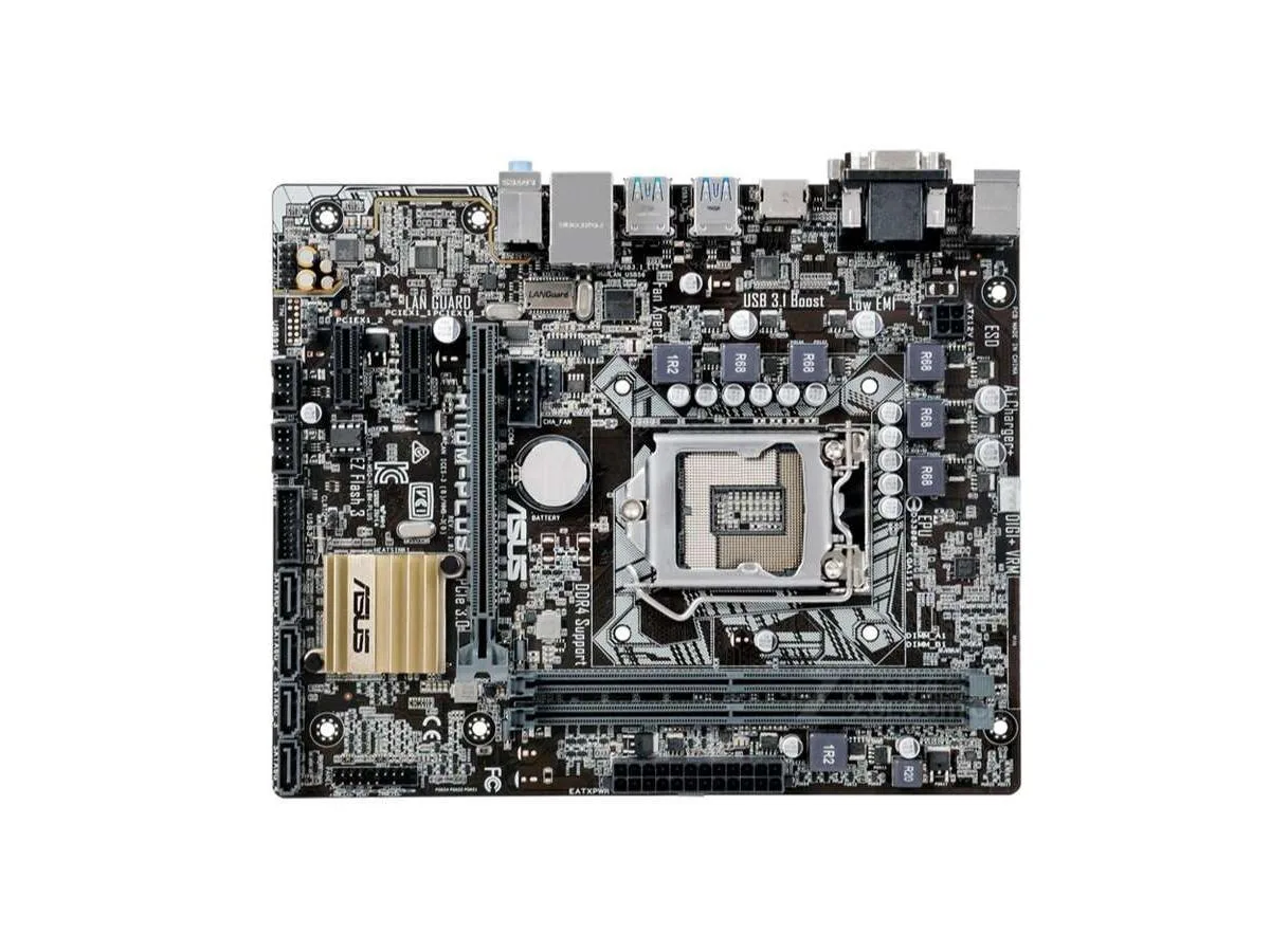 ASUS ASUS H110M-PLUS Intel motherboard LGA 1151 H110 DDR4 32GB Micro ATX — product photo
