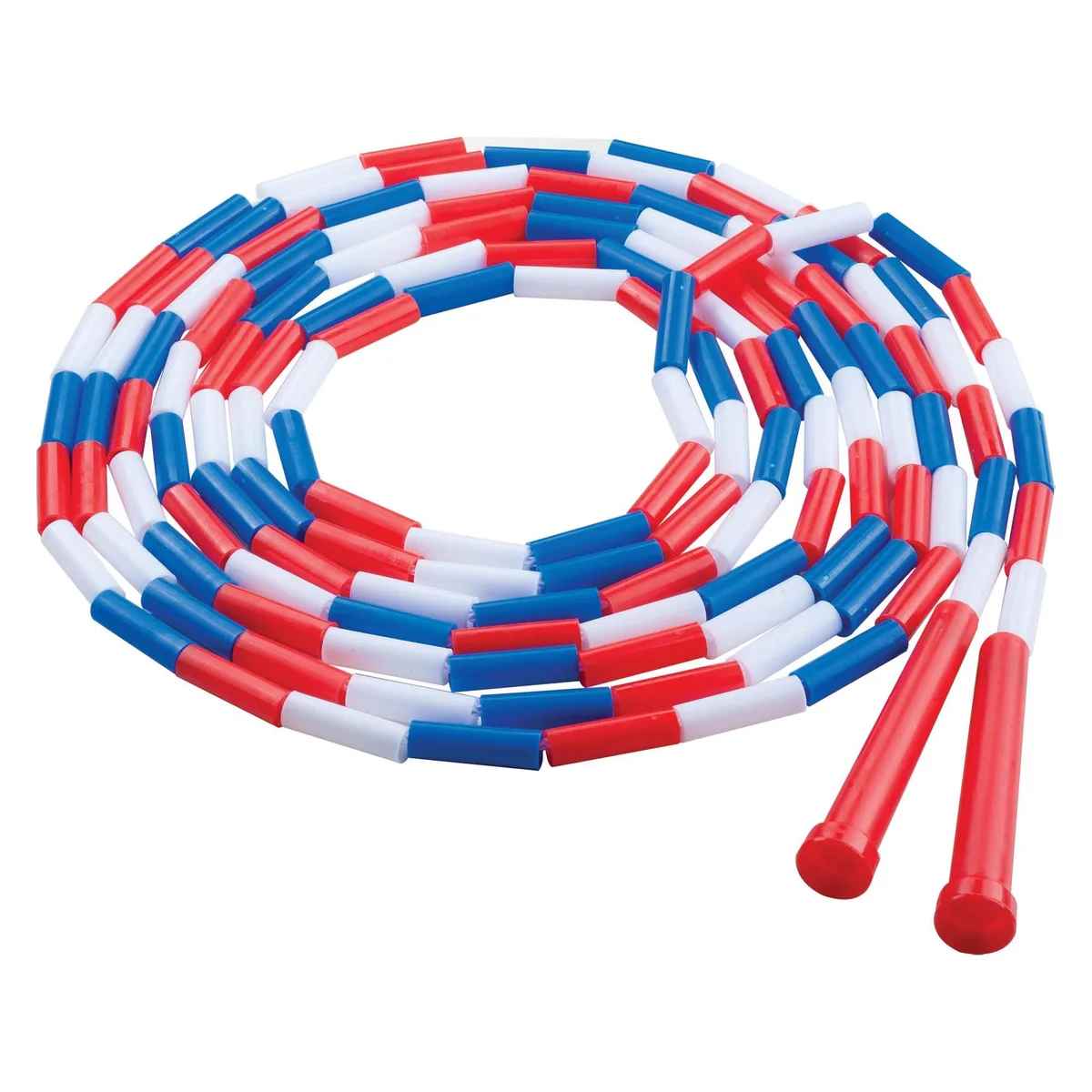 Champion Sports Plastic Segmented Jump Rope 16' Red/White/Blue — product photo
