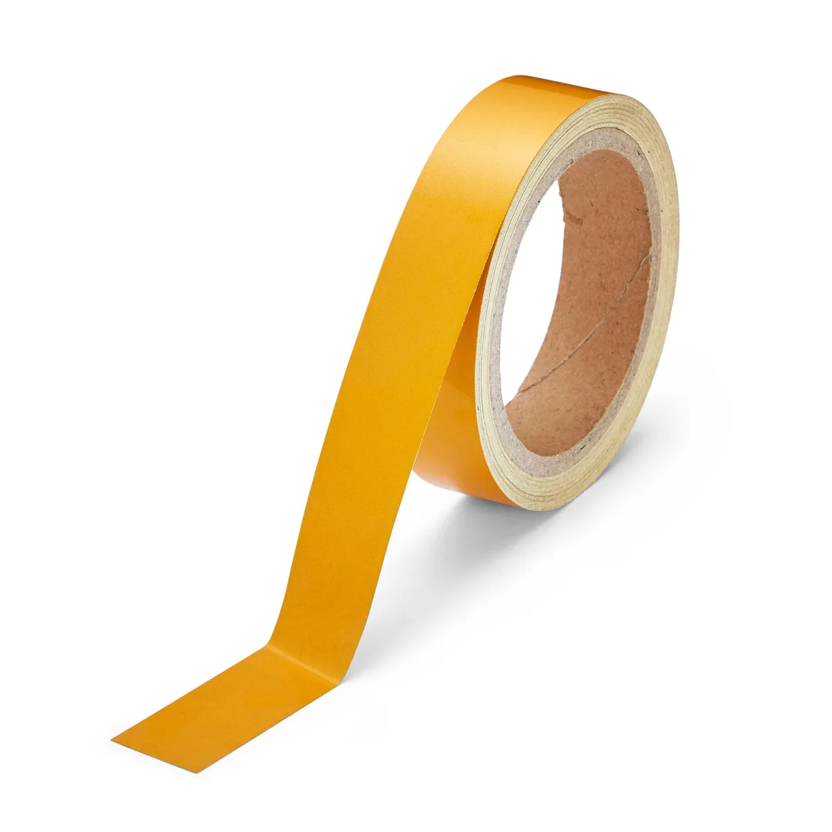 Yellow reflective marking tape roll on 3 inch core
