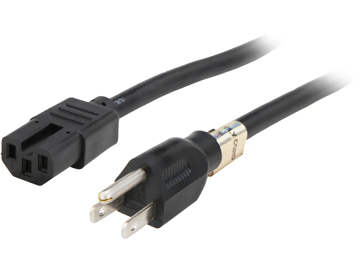 Tripp Lite Tripp Lite P019-008 computer power cord 8 ft 14AWG 15A 125V NEMA 5-15P to IEC-320-C15 — product photo