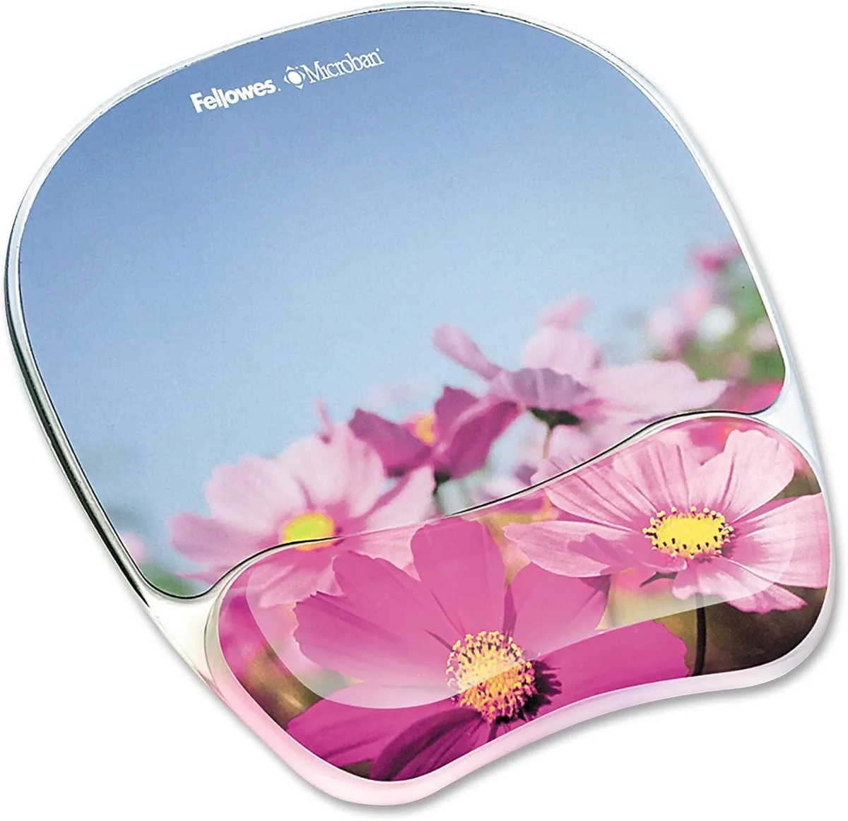 Kenuco Kenuco Photo Gel Mouse Pad Wrist Rest with Microban – Pink Flowers (9179001) — product photo