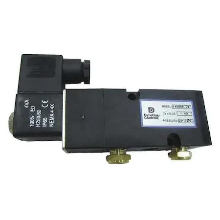 Compact brass solenoid pilot valve with 24VAC coil