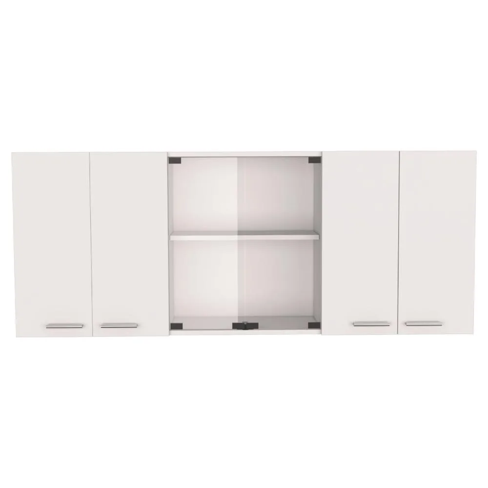 FM FURNITURE FM FURNITURE Yuma 150" Wall Cabinet White 59x13x24 6 Doors — product photo