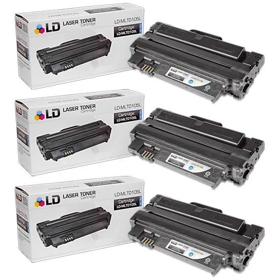 LD Products LD Products compatible toner cartridge 3-pack black MLT-D105L — product photo
