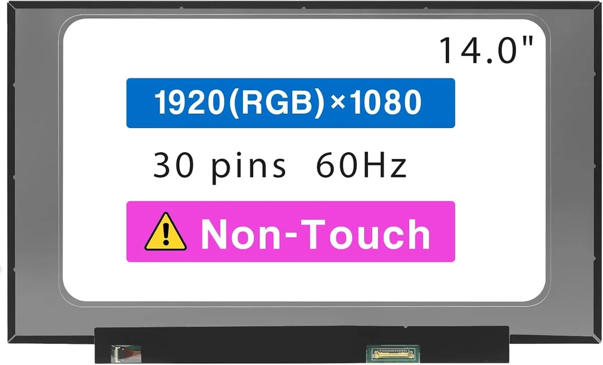 NUOLAISUN NUOLAISUN 14.0" FHD 1920x1080 30 pin laptop screen — product photo