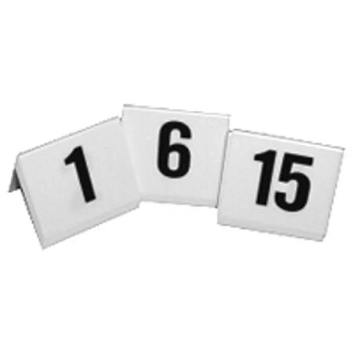 Lynn Peavey Lynn Peavey 1-15 Numbered A-Frame Tent Markers White #09900 — product photo