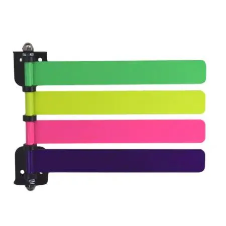 Omnimed 291864 wall-mounted flag holder with four neon flags