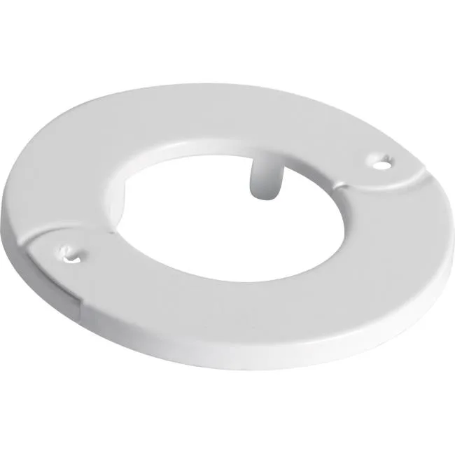 White circular mounting ring for projector installation