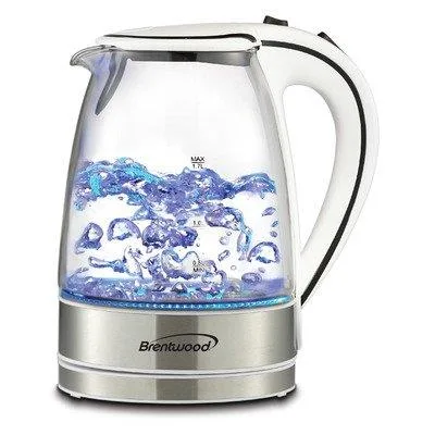 Brentwood Appliances Brentwood Appliances KT-1900W 1.7 L White Cordless Glass Kettle 1100 W — product photo
