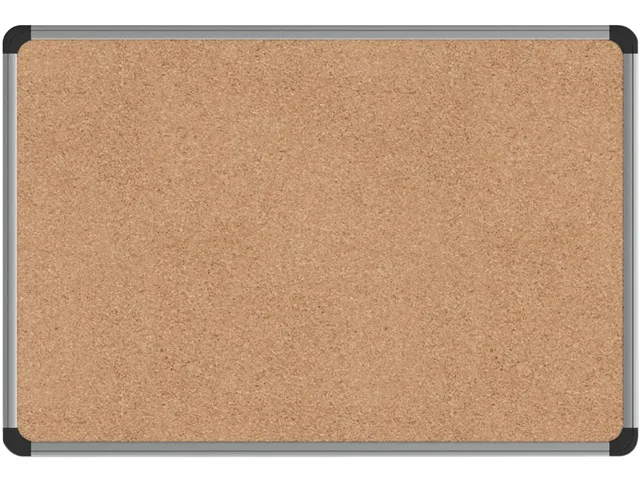 Universal Universal UNV43712 Cork Board 24" x 18" Natural Silver Frame — product photo