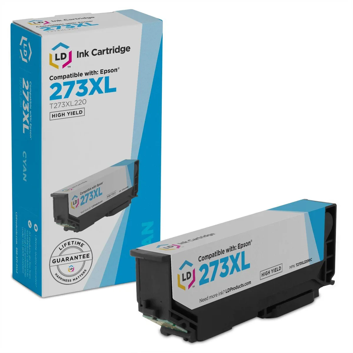 LD Products LD Products Remanufactured Ink Cartridge for Epson 273XL High Yield Cyan 650 Pages — product photo